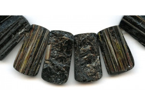 Black Tourmaline 26-35x Rough Drop