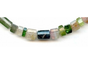 Tourmaline 5-12x Faceted Tri-Tube