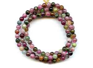 Tourmaline 5-6mm Elastic Round Bracelet