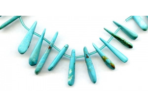 Chinese Turquoise 15-30x Branch Drop