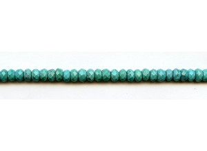 Chinese Turquoise 6mm Faceted Rondell