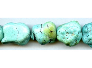 Chinese Turquoise 20-24x Tumbled Nugget