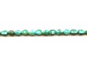 Chinese Turquoise 5-6x Faceted Flat Pear