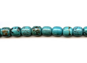 Chinese Turquoise 10-11x Barrel Oval