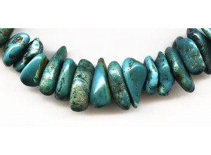 Chinese Turquoise 20-36x Chunky Disc