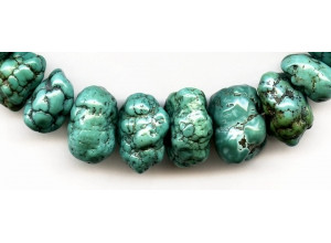 Chinese Turquoise 9-28x Nugget