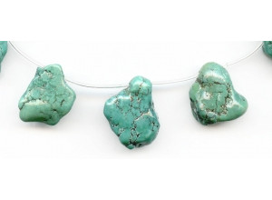 Chinese Turquoise 17-30x Nugget Drop