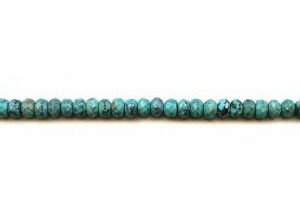 Chinese Turquoise 6mm Faceted Rondell