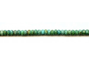 Chinese Turquoise 6mm Faceted Rondell