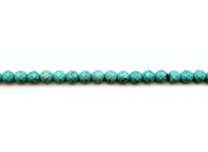 Chinese Turquoise 6mm Faceted Round