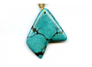 Chinese Turquoise 55x45 Pendant