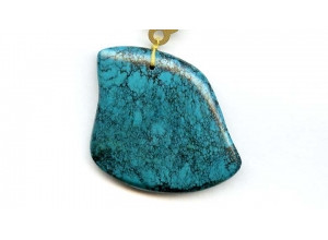 Chinese Turquoise 43x47 Pendant