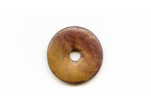 Yellow Chinese Turquoise 38mm Donut Pie