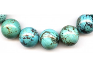 Chinese Turquoise 19-23mm Round