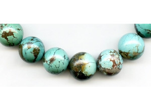 Chinese Turquoise 15-19mm Round