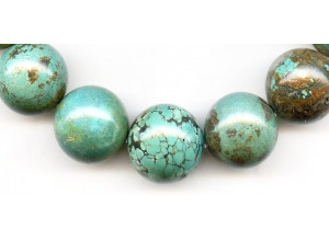 Chinese Turquoise 21-24mm Round