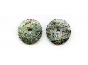 Chinese Turquoise 28mm Donut Pie