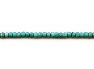 Chinese Turquoise 6mm Faceted Rondell