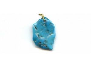 Chinese Turquoise 34x25 Pendant