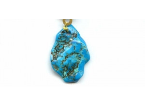 Chinese Turquoise 40x28 Pendant