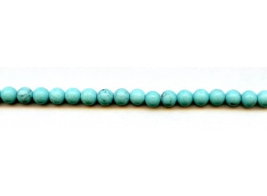 Matte Imitation Turquoise 6mm Round