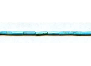 Chinese Turquoise 3x13 Faceted Tube