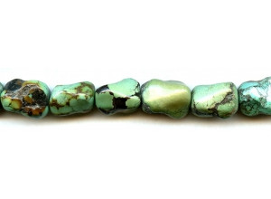 Chinese Turquoise 13-15x Bone Nugget