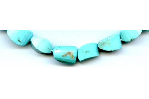 Sleeping Beauty Turquoise 10-12x Strip-Faceted