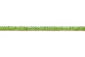 Peridot 4mm Faceted Rondell