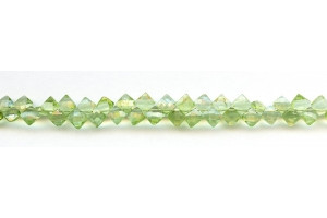 Peridot 5-6x Faceted Diamond Briolette