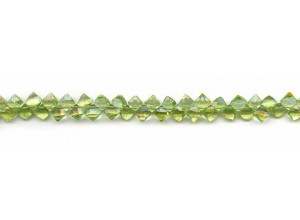 Peridot 5x Faceted Diamond Briolette