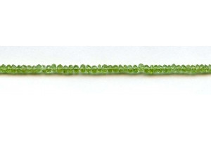 Peridot 4mm Faceted Rondell