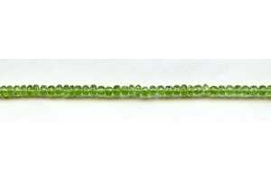 Peridot 4mm Faceted Rondell