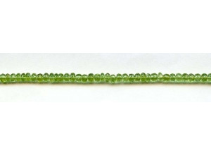 Peridot 4mm Faceted Rondell