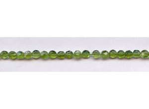 Peridot 5mm Faceted Coin