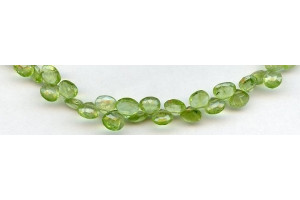 Peridot 6mm Flat Pear Briolette