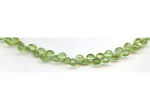 Peridot 5mm Flat Pear Briolette