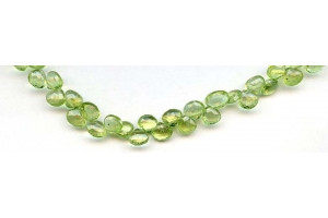 Peridot 5-5.5x Flat Pear Briolette