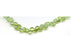 Peridot 5-5.5x Flat Pear Briolette