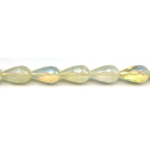 115-1010 Yellow Opalite <br>12x20 Faceted Teardrop