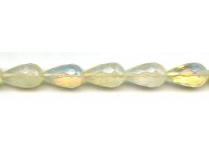 Yellow Opalite 12x20 Faceted Teardrop