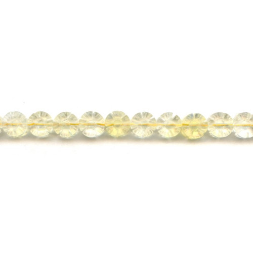 115-1032 Yellow Opalite <br>10mm Flower