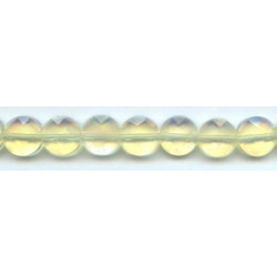 Yellow Opalite 14mm Faceted Coin
