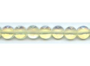 Yellow Opalite 14mm Faceted Coin