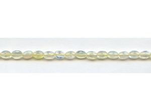 Yellow Opalite 5x7 Faceted Flat Oval