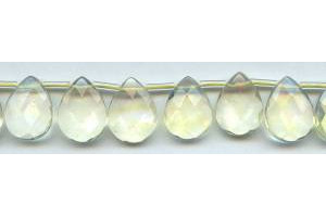 Yellow Opalite 15x20 Flat Pear Briolette