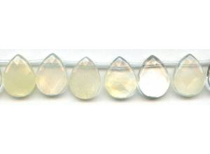 Yellow Opalite 15x20 Flat Pear Briolette