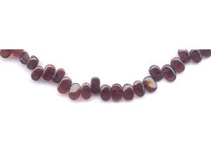 Garnet 6x8 Flat Oval Drop