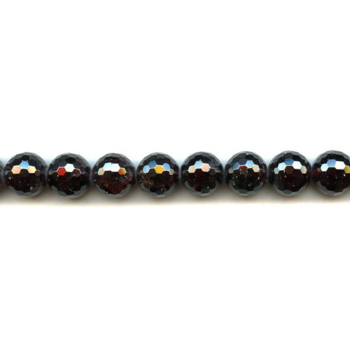 116-1486 Garnet <br>12mm Faceted Round