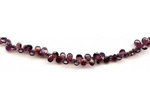 Garnet 5x Flat Pear Briolette